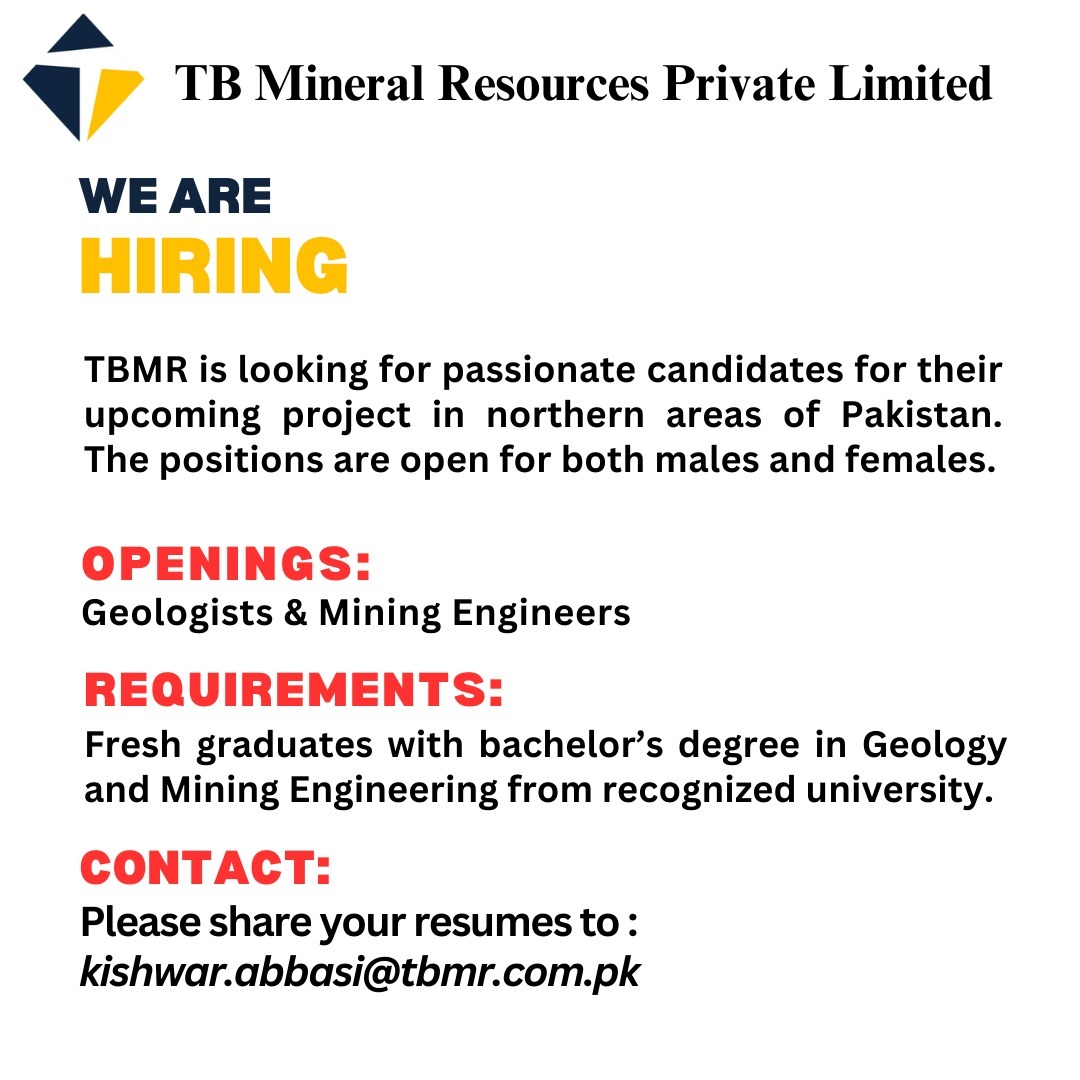 TRAINEE GEOLOGIST REQUIRED